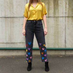 Levi's Wedgie Premium Straight Dark Gray Wash Sz. 30